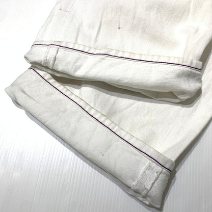 【現状渡し品】【メンズ】 X-LARGE エクストララージ HARDLY WORKING CONTRAST STITCH WIDE PANTS 101222031007 ハードリィワーキング コントラスト ステッチ ワイドパンツ ボトムス 153-260703-yo-19-tei サイズ：34 カラー：ホワイト 万代Net店