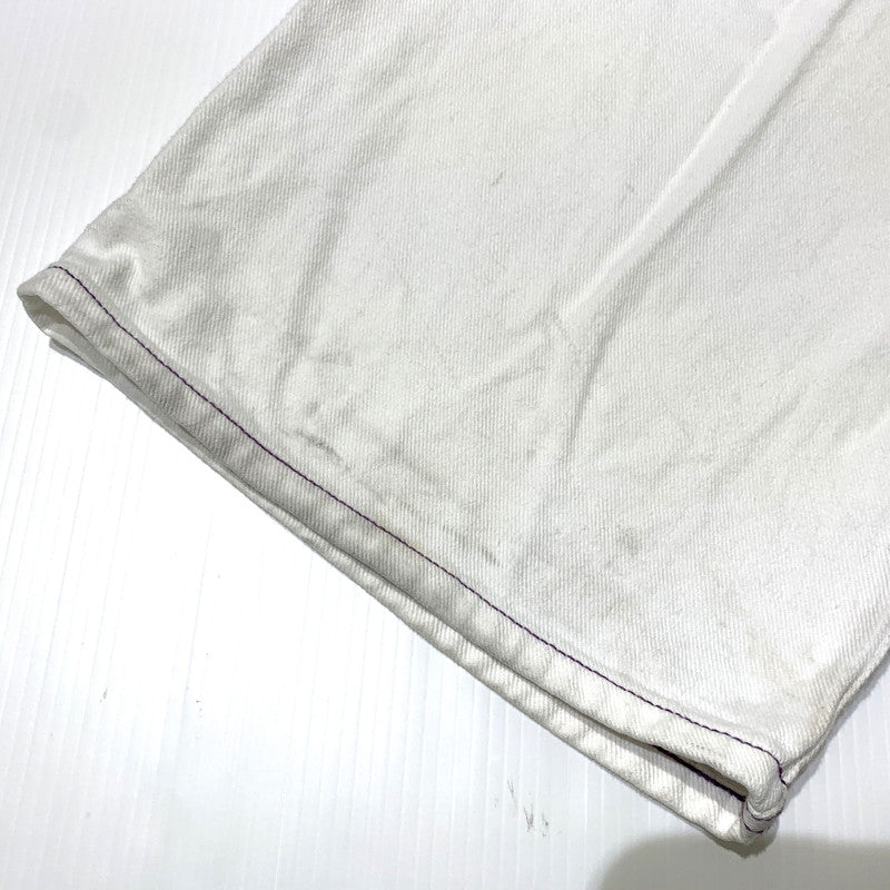 【現状渡し品】【メンズ】 X-LARGE エクストララージ HARDLY WORKING CONTRAST STITCH WIDE PANTS 101222031007 ハードリィワーキング コントラスト ステッチ ワイドパンツ ボトムス 153-260703-yo-19-tei サイズ：34 カラー：ホワイト 万代Net店
