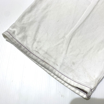 【現状渡し品】【メンズ】 X-LARGE エクストララージ HARDLY WORKING CONTRAST STITCH WIDE PANTS 101222031007 ハードリィワーキング コントラスト ステッチ ワイドパンツ ボトムス 153-260703-yo-19-tei サイズ：34 カラー：ホワイト 万代Net店