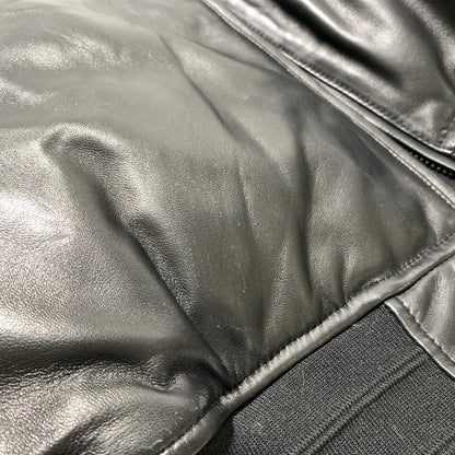 【中古品】【メンズ】 EVISEN SKATEBOARDS エビセン スケートボード RAMLEATHER PADDED JACKET ラムレザー パッド ジャケット アウター 羊皮 142-260507-ko-01-tei サイズ：M カラー：ブラック 万代Net店