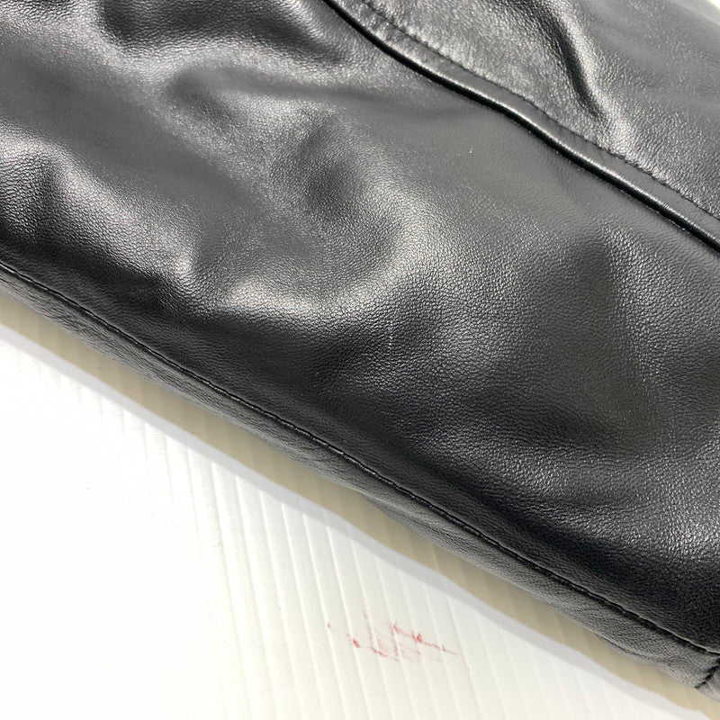 【中古品】【メンズ】 EVISEN SKATEBOARDS エビセン スケートボード RAMLEATHER PADDED JACKET ラムレザー パッド ジャケット アウター 羊皮 142-260507-ko-01-tei サイズ：M カラー：ブラック 万代Net店