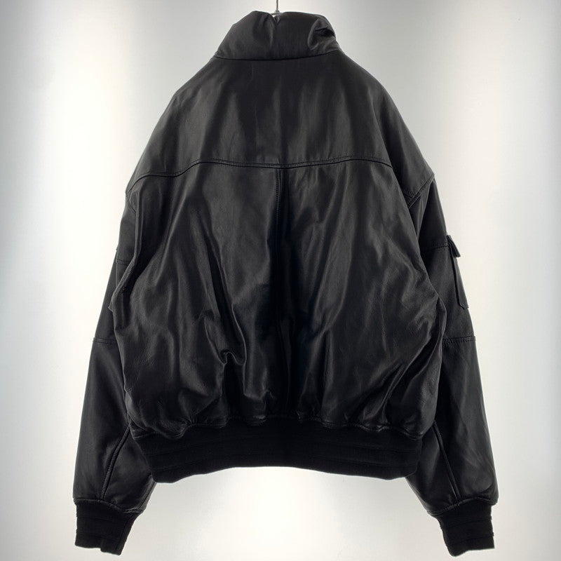 【中古品】【メンズ】 EVISEN SKATEBOARDS エビセン スケートボード RAMLEATHER PADDED JACKET ラムレザー パッド ジャケット アウター 羊皮 142-260507-ko-01-tei サイズ：M カラー：ブラック 万代Net店