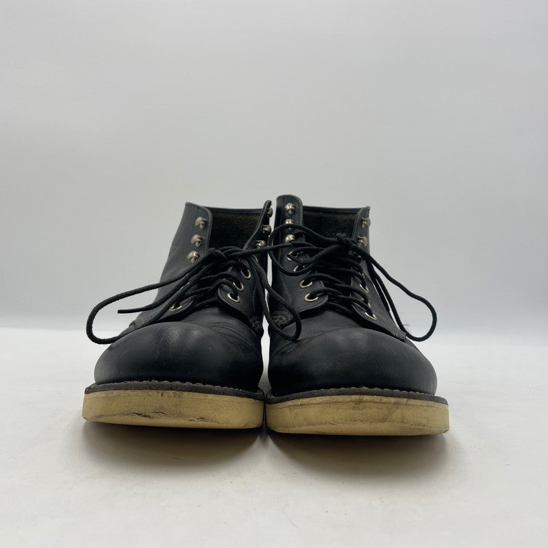 【中古品】【メンズ】 RED WING レッドウィング 6-INCH CLASSIC ROUND TOE BOOTS 8165 6インチ クラシック ラウンドトゥ ブーツ 靴 シューズ 164-260604-yo-06-tei サイズ：27cm カラー：ブラック 万代Net店