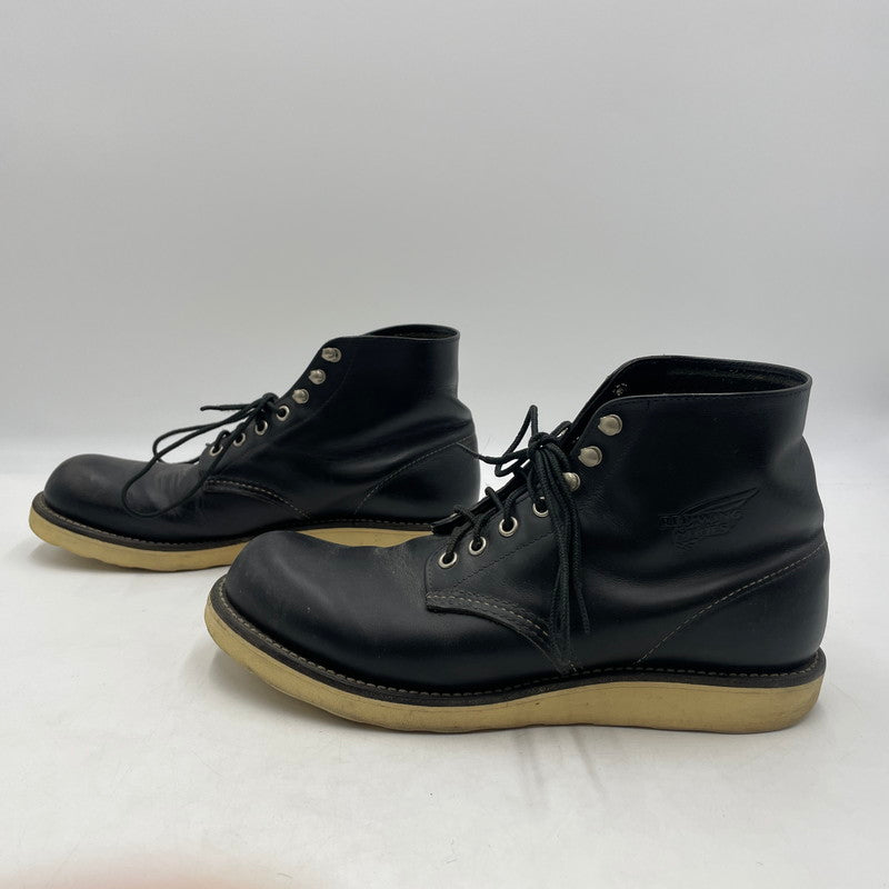 【中古品】【メンズ】 RED WING レッドウィング 6-INCH CLASSIC ROUND TOE BOOTS 8165 6インチ クラシック ラウンドトゥ ブーツ 靴 シューズ 164-260604-yo-06-tei サイズ：27cm カラー：ブラック 万代Net店