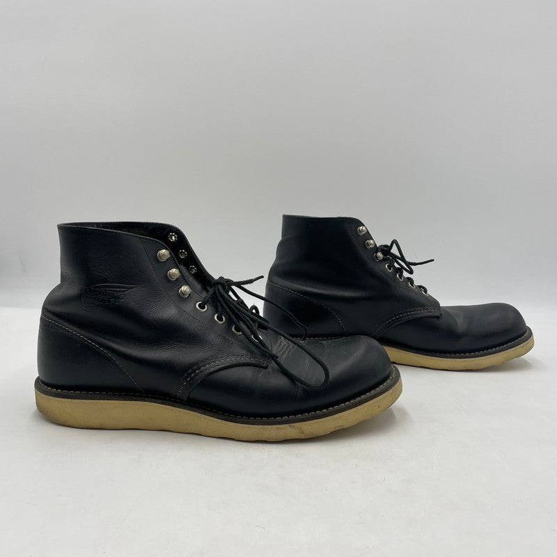 【中古品】【メンズ】 RED WING レッドウィング 6-INCH CLASSIC ROUND TOE BOOTS 8165 6インチ クラシック ラウンドトゥ ブーツ 靴 シューズ 164-260604-yo-06-tei サイズ：27cm カラー：ブラック 万代Net店