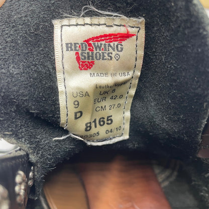 【中古品】【メンズ】 RED WING レッドウィング 6-INCH CLASSIC ROUND TOE BOOTS 8165 6インチ クラシック ラウンドトゥ ブーツ 靴 シューズ 164-260604-yo-06-tei サイズ：27cm カラー：ブラック 万代Net店