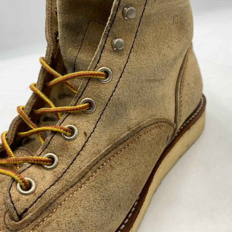 【現状渡し品】【メンズ】 RED WING レッドウィング 6INCH LINEMAN BOOTS 2908 6インチ ラインマン ブーツ 靴 ワークブーツ 164-260606-ko-03-tei サイズ：9D カラー：ベージュ 万代Net店