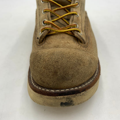 【現状渡し品】【メンズ】 RED WING レッドウィング 6INCH LINEMAN BOOTS 2908 6インチ ラインマン ブーツ 靴 ワークブーツ 164-260606-ko-03-tei サイズ：9D カラー：ベージュ 万代Net店