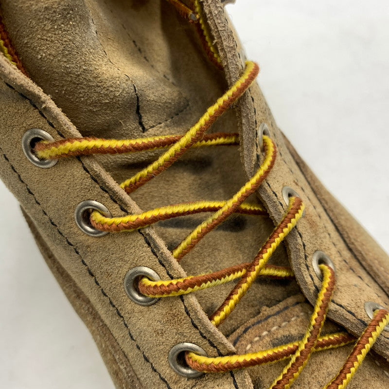 【現状渡し品】【メンズ】 RED WING レッドウィング 6INCH LINEMAN BOOTS 2908 6インチ ラインマン ブーツ 靴 ワークブーツ 164-260606-ko-03-tei サイズ：9D カラー：ベージュ 万代Net店
