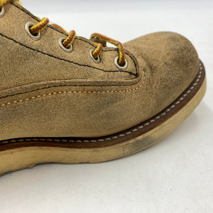 【現状渡し品】【メンズ】 RED WING レッドウィング 6INCH LINEMAN BOOTS 2908 6インチ ラインマン ブーツ 靴 ワークブーツ 164-260606-ko-03-tei サイズ：9D カラー：ベージュ 万代Net店