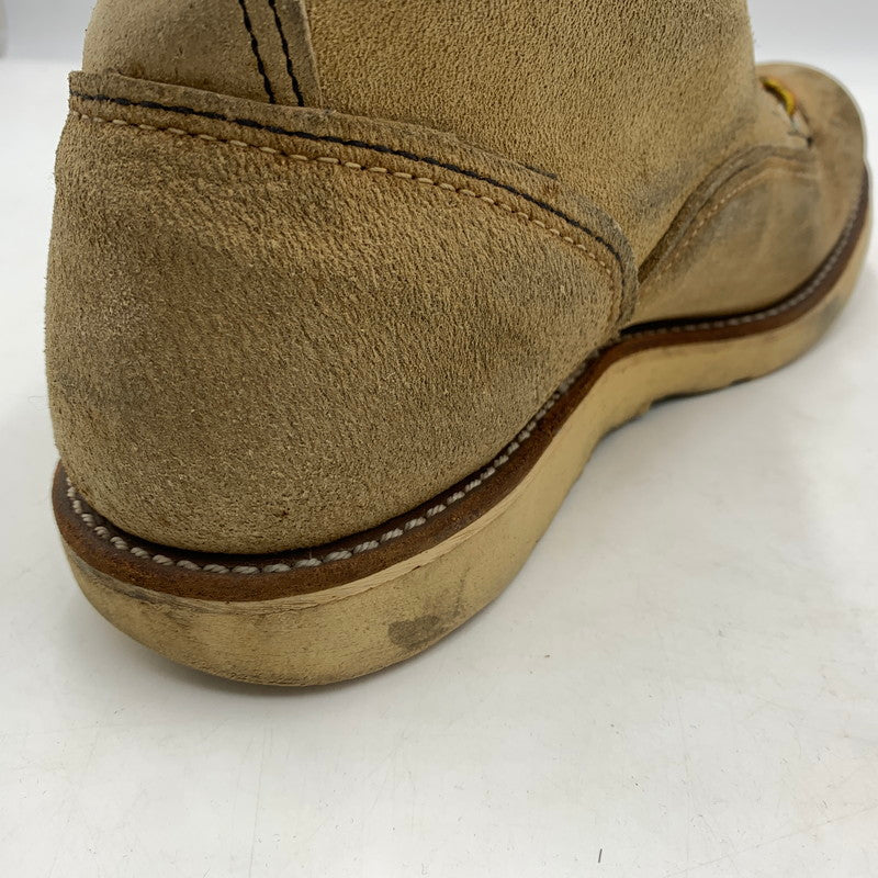 【現状渡し品】【メンズ】 RED WING レッドウィング 6INCH LINEMAN BOOTS 2908 6インチ ラインマン ブーツ 靴 ワークブーツ 164-260606-ko-03-tei サイズ：9D カラー：ベージュ 万代Net店