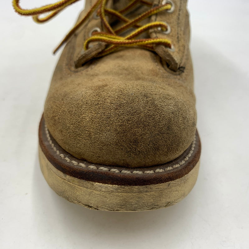 【現状渡し品】【メンズ】 RED WING レッドウィング 6INCH LINEMAN BOOTS 2908 6インチ ラインマン ブーツ 靴 ワークブーツ 164-260606-ko-03-tei サイズ：9D カラー：ベージュ 万代Net店