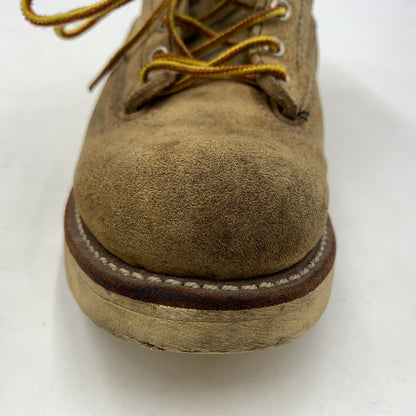 【現状渡し品】【メンズ】 RED WING レッドウィング 6INCH LINEMAN BOOTS 2908 6インチ ラインマン ブーツ 靴 ワークブーツ 164-260606-ko-03-tei サイズ：9D カラー：ベージュ 万代Net店