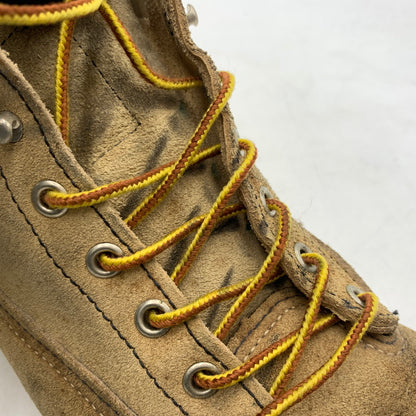 【現状渡し品】【メンズ】 RED WING レッドウィング 6INCH LINEMAN BOOTS 2908 6インチ ラインマン ブーツ 靴 ワークブーツ 164-260606-ko-03-tei サイズ：9D カラー：ベージュ 万代Net店