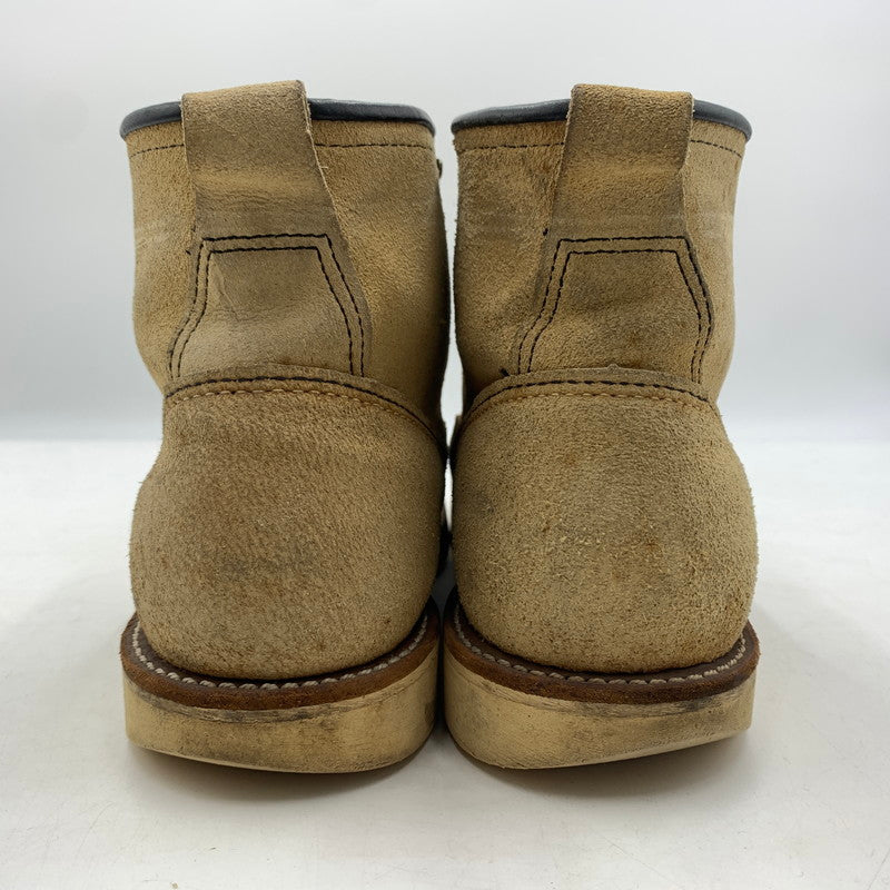 【現状渡し品】【メンズ】 RED WING レッドウィング 6INCH LINEMAN BOOTS 2908 6インチ ラインマン ブーツ 靴 ワークブーツ 164-260606-ko-03-tei サイズ：9D カラー：ベージュ 万代Net店