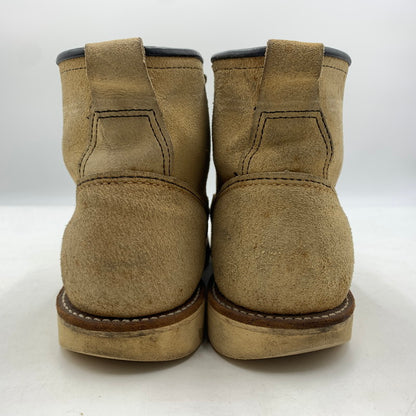 【現状渡し品】【メンズ】 RED WING レッドウィング 6INCH LINEMAN BOOTS 2908 6インチ ラインマン ブーツ 靴 ワークブーツ 164-260606-ko-03-tei サイズ：9D カラー：ベージュ 万代Net店