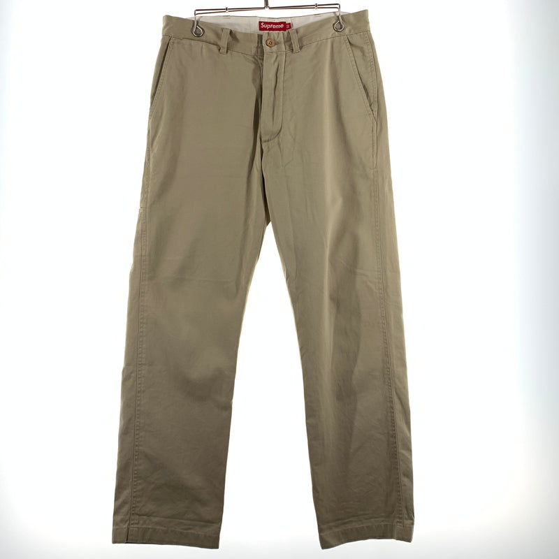 【中古品】【メンズ】 Supreme シュプリーム CHINO WORK PANT チノワークパンツ ボトムス チノパン コットンパンツ 149-260720-ko-33-tei サイズ：32 カラー：ベージュ 万代Net店