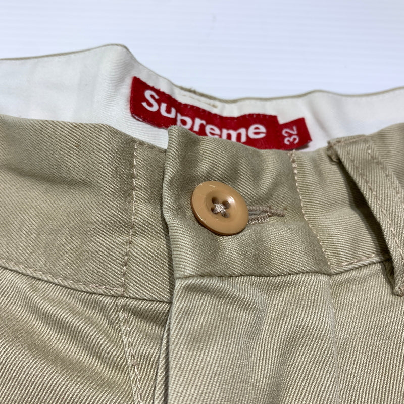【中古品】【メンズ】 Supreme シュプリーム CHINO WORK PANT チノワークパンツ ボトムス チノパン コットンパンツ 149-260720-ko-33-tei サイズ：32 カラー：ベージュ 万代Net店