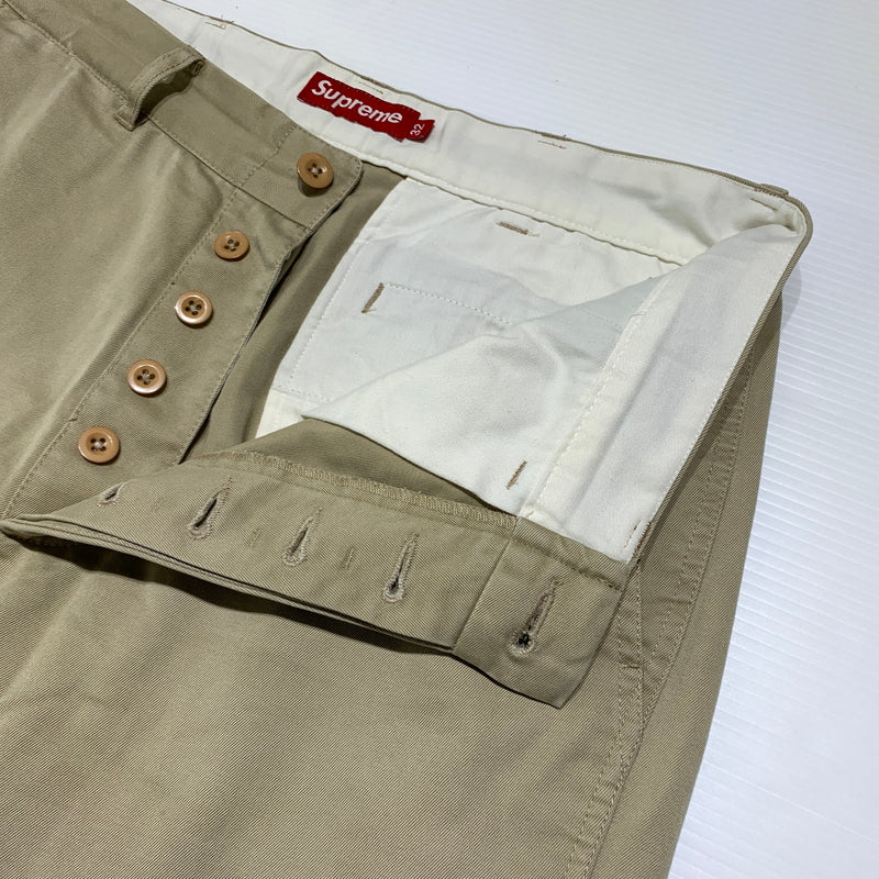 【中古品】【メンズ】 Supreme シュプリーム CHINO WORK PANT チノワークパンツ ボトムス チノパン コットンパンツ 149-260720-ko-33-tei サイズ：32 カラー：ベージュ 万代Net店