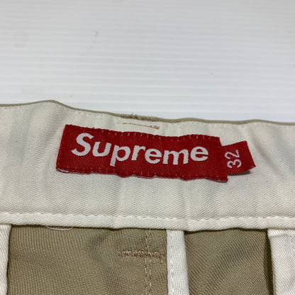 【中古品】【メンズ】 Supreme シュプリーム CHINO WORK PANT チノワークパンツ ボトムス チノパン コットンパンツ 149-260720-ko-33-tei サイズ：32 カラー：ベージュ 万代Net店