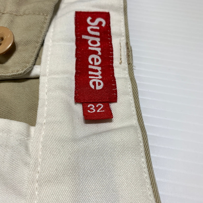 【中古品】【メンズ】 Supreme シュプリーム CHINO WORK PANT チノワークパンツ ボトムス チノパン コットンパンツ 149-260720-ko-33-tei サイズ：32 カラー：ベージュ 万代Net店