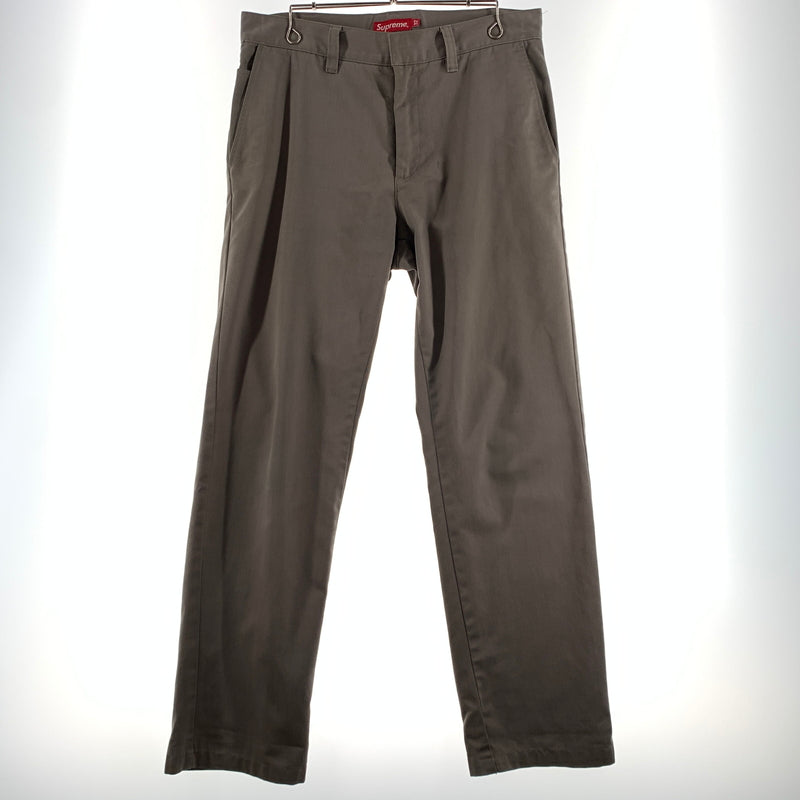 【中古品】【メンズ】 Supreme シュプリーム WORK CHINO PANT ワーク チノパンツ ボトムス ストレートパンツ 149-260716-ko-14-tei サイズ：32 カラー：ベージュ系/グレー系 万代Net店