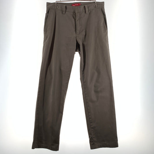 【中古品】【メンズ】 Supreme シュプリーム WORK CHINO PANT ワーク チノパンツ ボトムス ストレートパンツ 149-260716-ko-14-tei サイズ：32 カラー：ベージュ系/グレー系 万代Net店