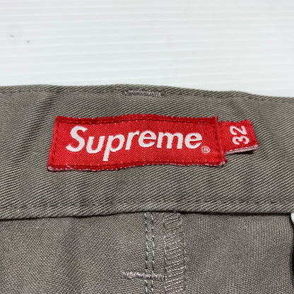 【中古品】【メンズ】 Supreme シュプリーム WORK CHINO PANT ワーク チノパンツ ボトムス ストレートパンツ 149-260716-ko-14-tei サイズ：32 カラー：ベージュ系/グレー系 万代Net店