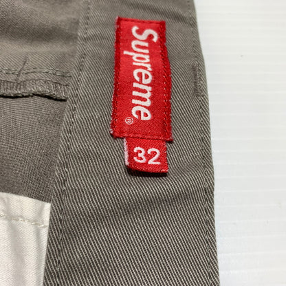 【中古品】【メンズ】 Supreme シュプリーム WORK CHINO PANT ワーク チノパンツ ボトムス ストレートパンツ 149-260716-ko-14-tei サイズ：32 カラー：ベージュ系/グレー系 万代Net店