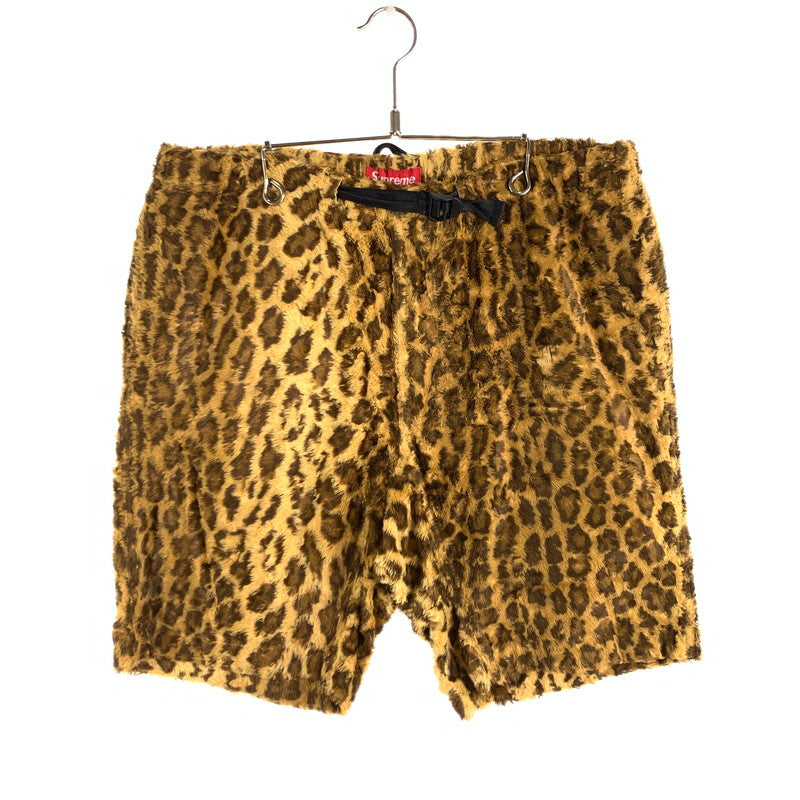 【中古品】【メンズ】 SUPREME 14SS FUR BELTED LEOPARD SHORT シュプリーム レオパードショートパンツ ハーフパンツ ボトムス ブランド 古着 149-260628-gm-01-fuz サイズ：32 カラー：レオパード 総柄 万代Net店