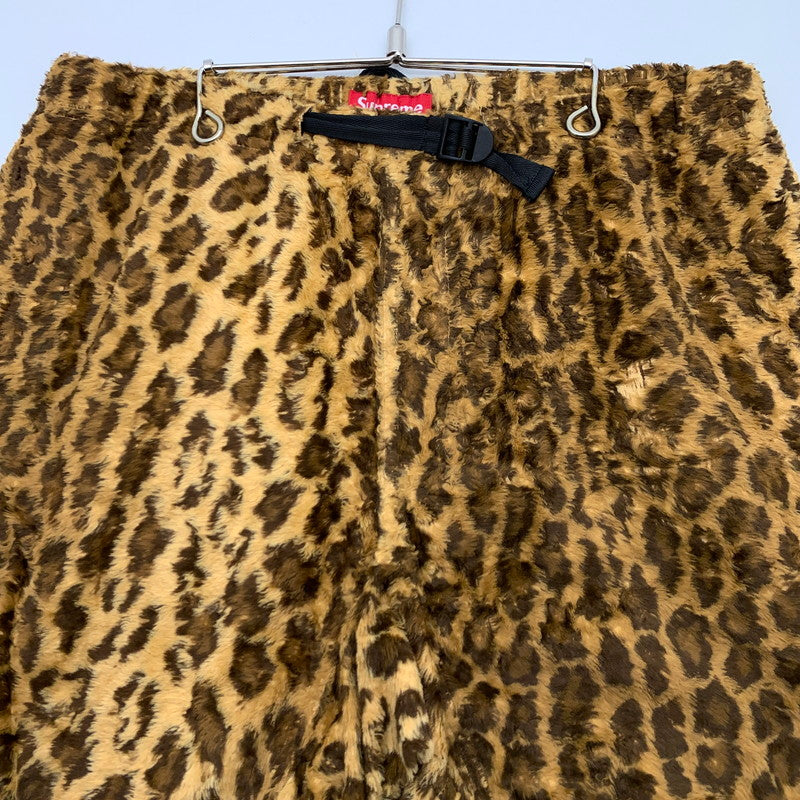 【中古品】【メンズ】 SUPREME 14SS FUR BELTED LEOPARD SHORT シュプリーム レオパードショートパンツ ハーフパンツ ボトムス ブランド 古着 149-260628-gm-01-fuz サイズ：32 カラー：レオパード 総柄 万代Net店