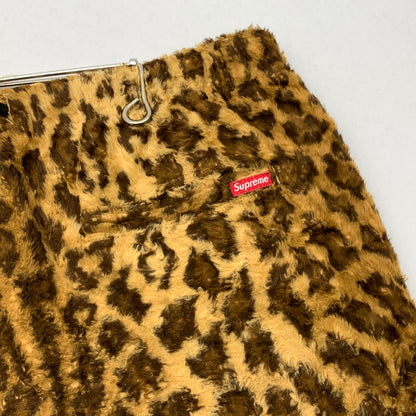 【中古品】【メンズ】 SUPREME 14SS FUR BELTED LEOPARD SHORT シュプリーム レオパードショートパンツ ハーフパンツ ボトムス ブランド 古着 149-260628-gm-01-fuz サイズ：32 カラー：レオパード 総柄 万代Net店