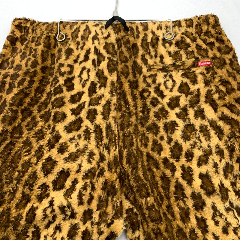 【中古品】【メンズ】 SUPREME 14SS FUR BELTED LEOPARD SHORT シュプリーム レオパードショートパンツ ハーフパンツ ボトムス ブランド 古着 149-260628-gm-01-fuz サイズ：32 カラー：レオパード 総柄 万代Net店