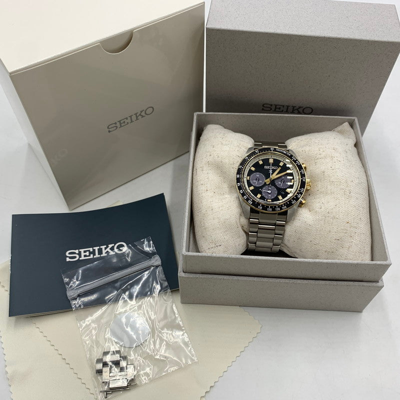 【中古品】【メンズ】 SEIKO セイコー PROSPEX SPEEDTIMER SBDL113 プロスペックス スピード タイマー 腕時計 197-260522-ko-04-tei カラー：シルバーゴールド 万代Net店