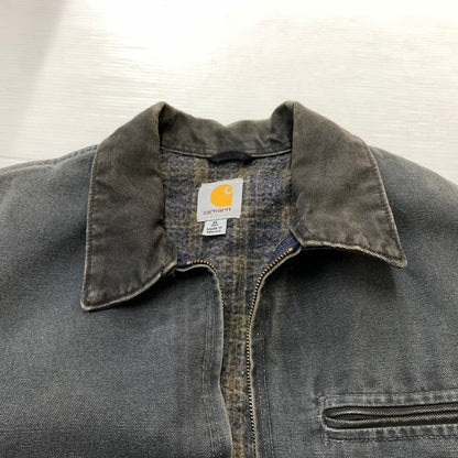 【ジャンク品】【メンズ】 CARHARTT カーハート DETROIT JACKET J97PTL デトロイト ジャケット アウター USA製 145-260508-ks-28-tei サイズ：XL カラー：グレー 万代Net店