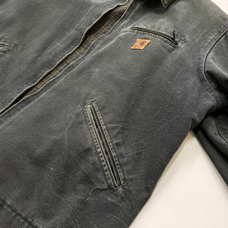 【ジャンク品】【メンズ】 CARHARTT カーハート DETROIT JACKET J97PTL デトロイト ジャケット アウター USA製 145-260508-ks-28-tei サイズ：XL カラー：グレー 万代Net店