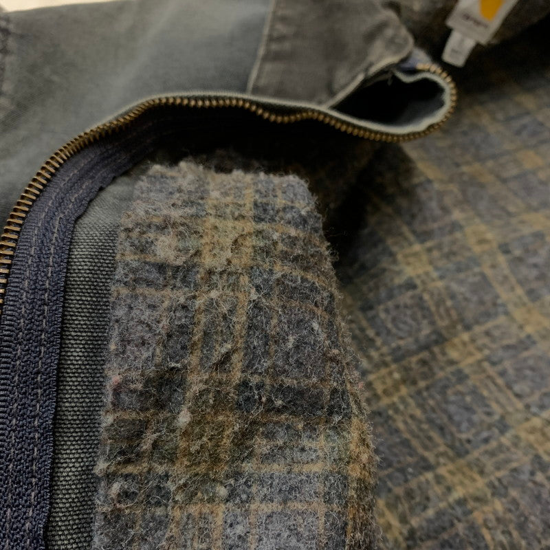 【ジャンク品】【メンズ】 CARHARTT カーハート DETROIT JACKET J97PTL デトロイト ジャケット アウター USA製 145-260508-ks-28-tei サイズ：XL カラー：グレー 万代Net店
