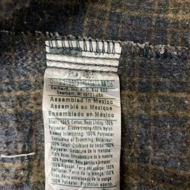 【ジャンク品】【メンズ】 CARHARTT カーハート DETROIT JACKET J97PTL デトロイト ジャケット アウター USA製 145-260508-ks-28-tei サイズ：XL カラー：グレー 万代Net店