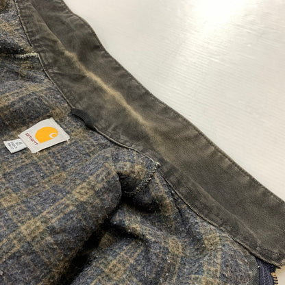 【ジャンク品】【メンズ】 CARHARTT カーハート DETROIT JACKET J97PTL デトロイト ジャケット アウター USA製 145-260508-ks-28-tei サイズ：XL カラー：グレー 万代Net店