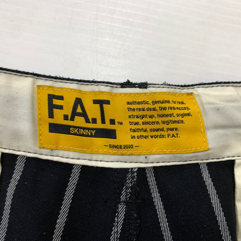【中古品】【メンズ】 FAT エフエーティー × RED KAP レッドキャップ 別注 コラボ THREEKAP F32510-PN22 スリーキャップ ボトムス 153-260508-ks-29-tei サイズ：SKINNY カラー：ストライプ 万代Net店