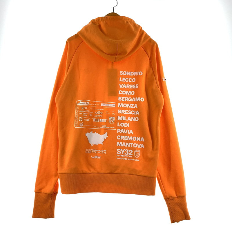 【中古品】【メンズ】 SY32 by SWEET YEARS エスワイサーティトゥバイスウィートイヤーズ FLASH COLOR ZIP HOODIE 12004 フレッシュカラー ジップアップ フーディ 長袖 トップス パーカー 147-260703-yo-06-tei サイズ：L カラー：オレンジ 万代Net店
