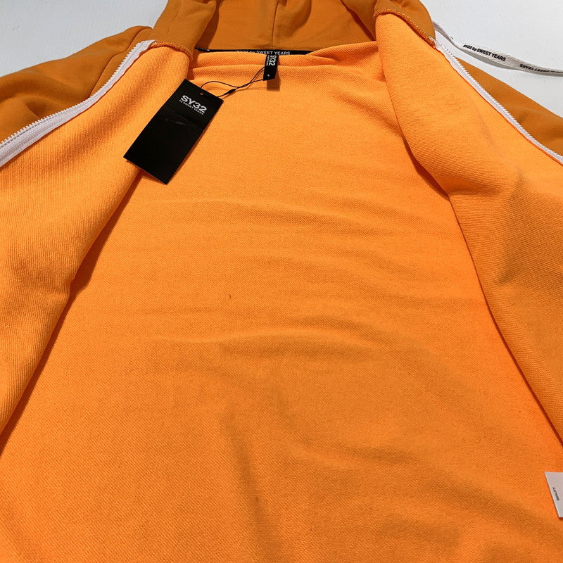 【中古品】【メンズ】 SY32 by SWEET YEARS エスワイサーティトゥバイスウィートイヤーズ FLASH COLOR ZIP HOODIE 12004 フレッシュカラー ジップアップ フーディ 長袖 トップス パーカー 147-260703-yo-06-tei サイズ：L カラー：オレンジ 万代Net店