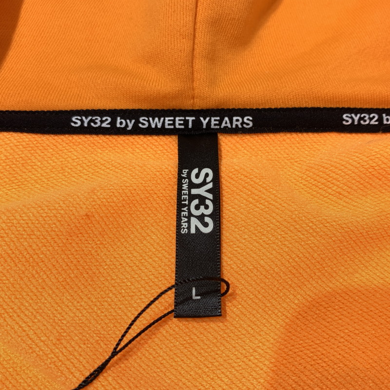 【中古品】【メンズ】 SY32 by SWEET YEARS エスワイサーティトゥバイスウィートイヤーズ FLASH COLOR ZIP HOODIE 12004 フレッシュカラー ジップアップ フーディ 長袖 トップス パーカー 147-260703-yo-06-tei サイズ：L カラー：オレンジ 万代Net店