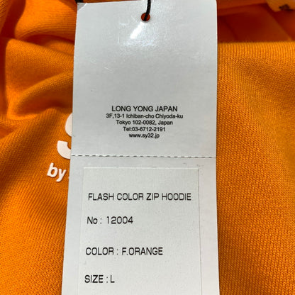 【中古品】【メンズ】 SY32 by SWEET YEARS エスワイサーティトゥバイスウィートイヤーズ FLASH COLOR ZIP HOODIE 12004 フレッシュカラー ジップアップ フーディ 長袖 トップス パーカー 147-260703-yo-06-tei サイズ：L カラー：オレンジ 万代Net店