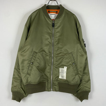 【現状渡し品】【メンズ】 NEIGHBORHOOD ネイバーフッド 25AW MA-1 FLIGHT JACKET MOD 252SPNH-JKM02 MA-1 フライト ジャケット アウター 142-260508-ks-27-tei サイズ：M カラー：カーキ 万代Net店