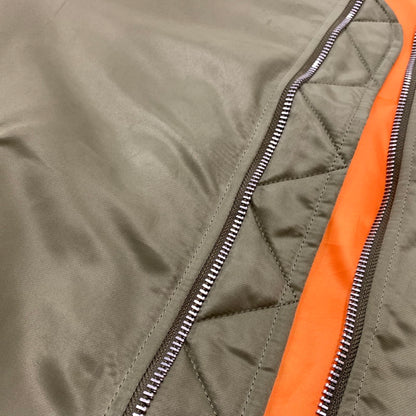 【現状渡し品】【メンズ】 NEIGHBORHOOD ネイバーフッド 25AW MA-1 FLIGHT JACKET MOD 252SPNH-JKM02 MA-1 フライト ジャケット アウター 142-260508-ks-27-tei サイズ：M カラー：カーキ 万代Net店