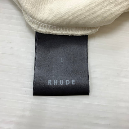 【中古品】【メンズ】 RHUDE ルード NICE T-SHIRT ナイス Tシャツ 半袖 トップス USA製 141-260508-ks-20-tei サイズ：L カラー：ホワイト 万代Net店