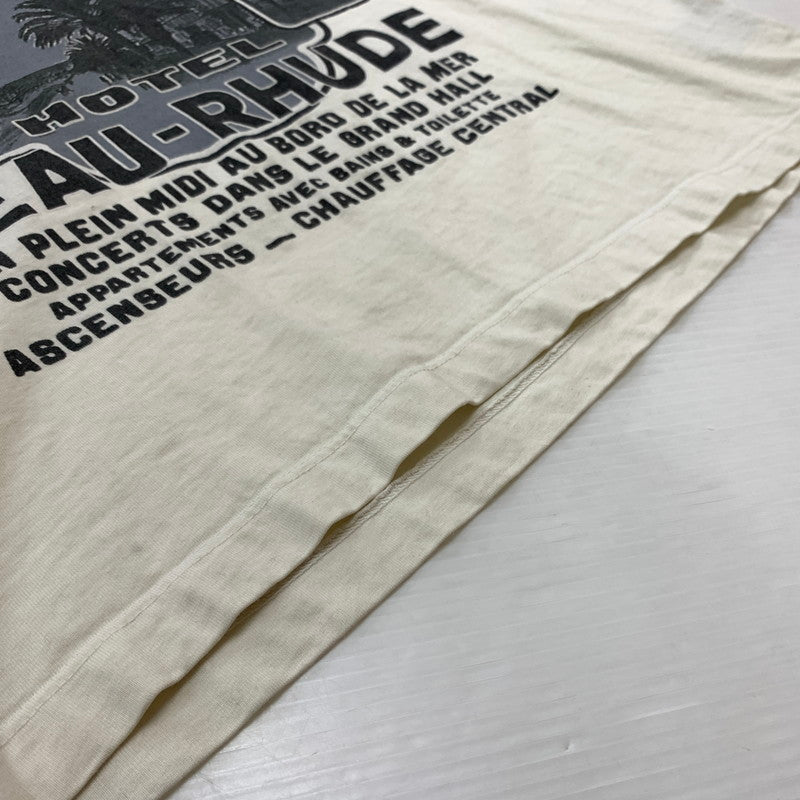 【中古品】【メンズ】 RHUDE ルード NICE T-SHIRT ナイス Tシャツ 半袖 トップス USA製 141-260508-ks-20-tei サイズ：L カラー：ホワイト 万代Net店