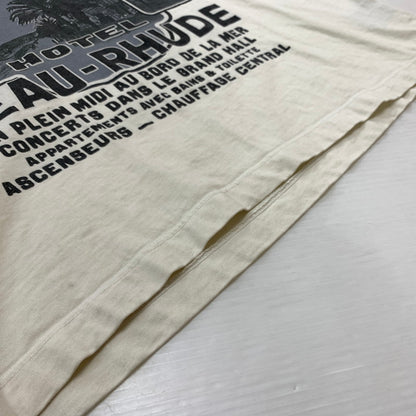【中古品】【メンズ】 RHUDE ルード NICE T-SHIRT ナイス Tシャツ 半袖 トップス USA製 141-260508-ks-20-tei サイズ：L カラー：ホワイト 万代Net店