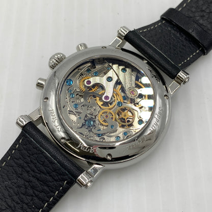 【中古品】【メンズ】 B-BARRELビーバレル SIMPLE CHRONOGRAPH BB-0036 シンプル 天津クロノグラフ 自動巻き腕時計 197-260814-yo-14-tei カラー：シルバー 万代Net店